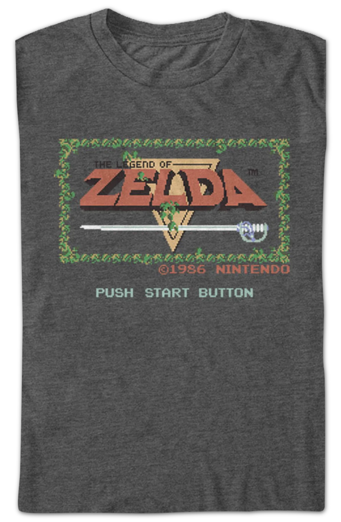 Start Screen Legend of Zelda T-Shirt - Image 2