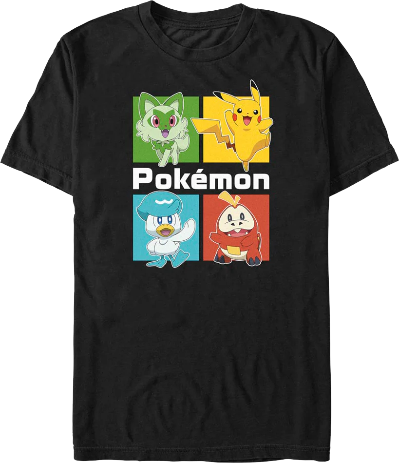 Starter Squares Pokemon T-Shirt