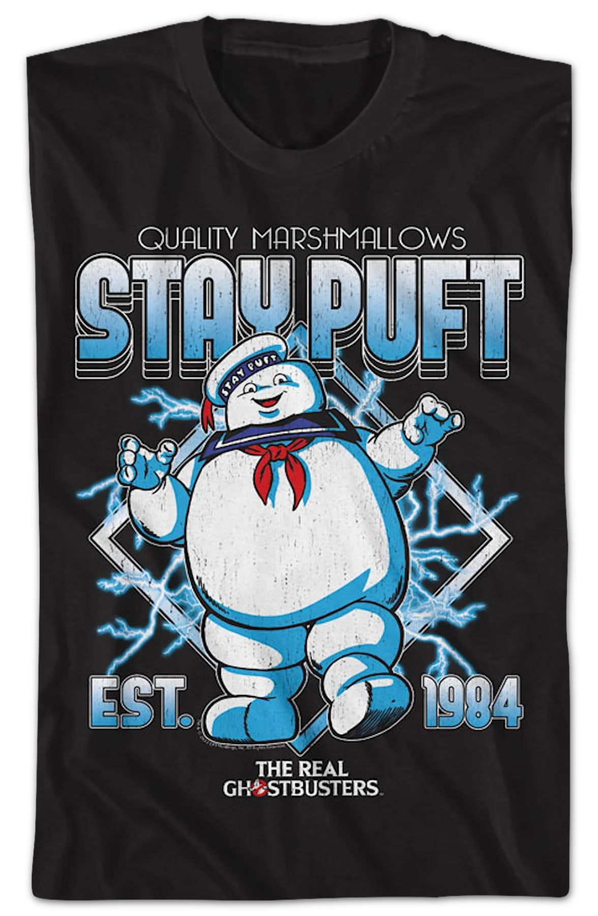 Stay Puft Est. 1984 Real Ghostbusters T-Shirt - Image 2