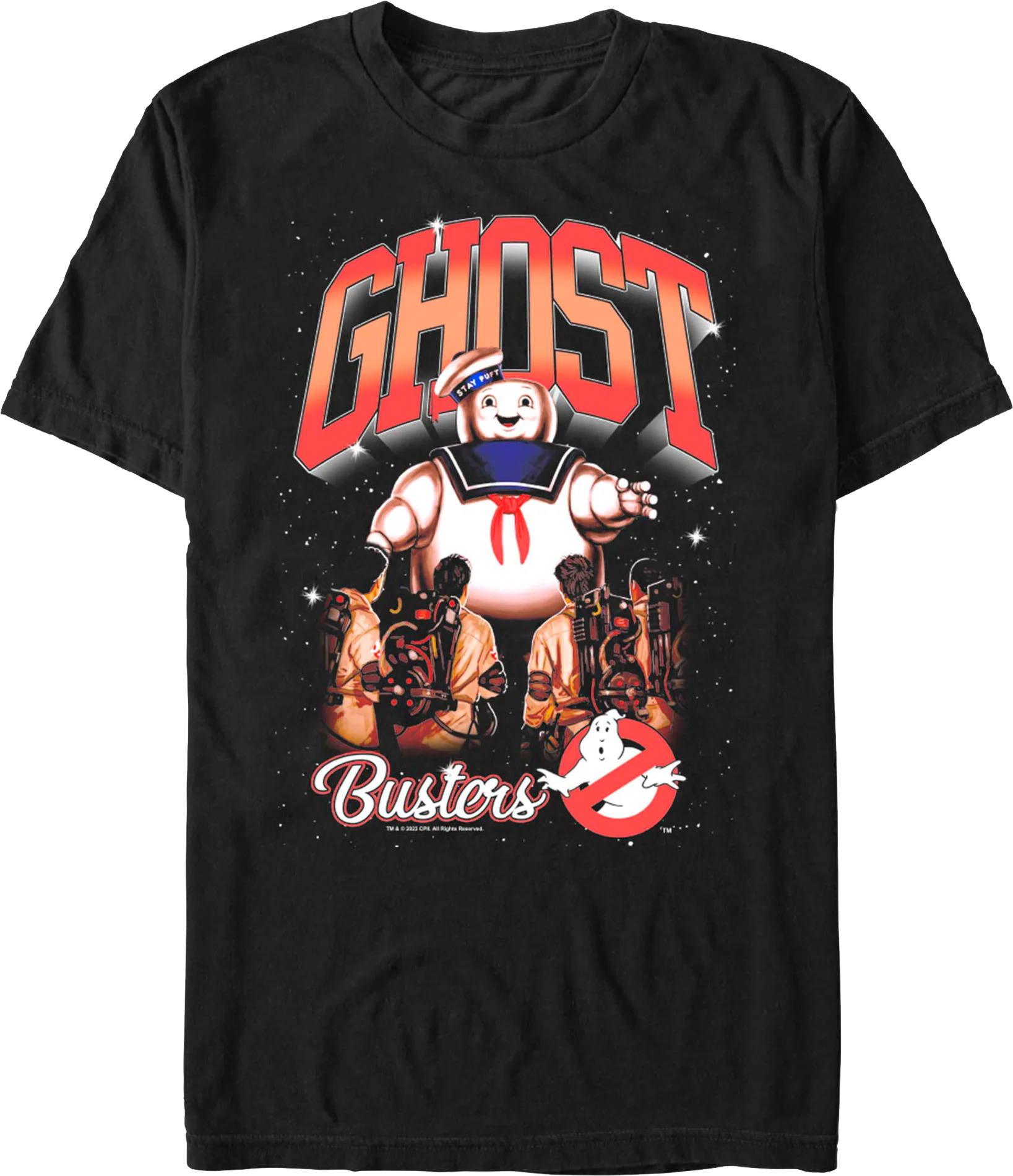 Stay Puft Marshmallow Man Nighttime Attack Ghostbusters T-Shirt