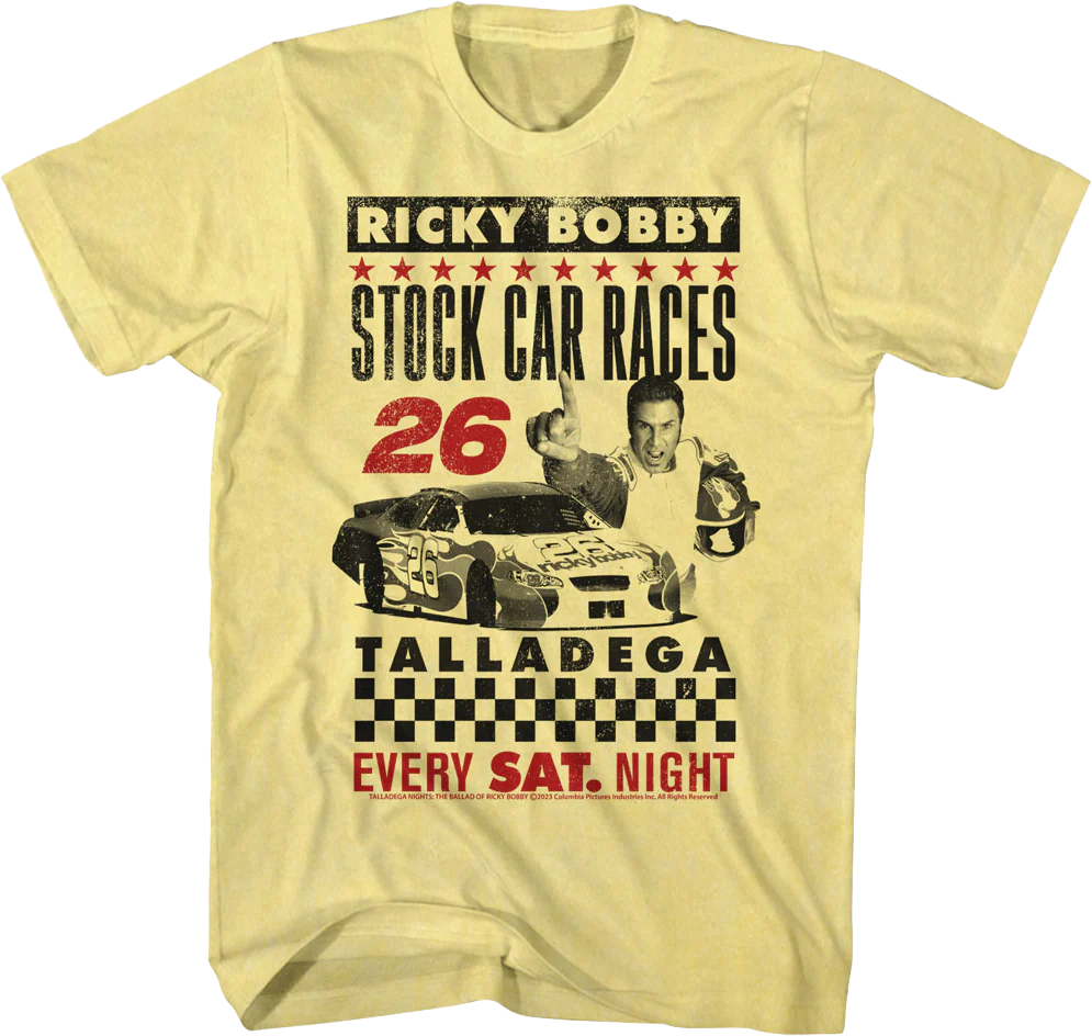 Stock Car Races Talladega Nights T-Shirt