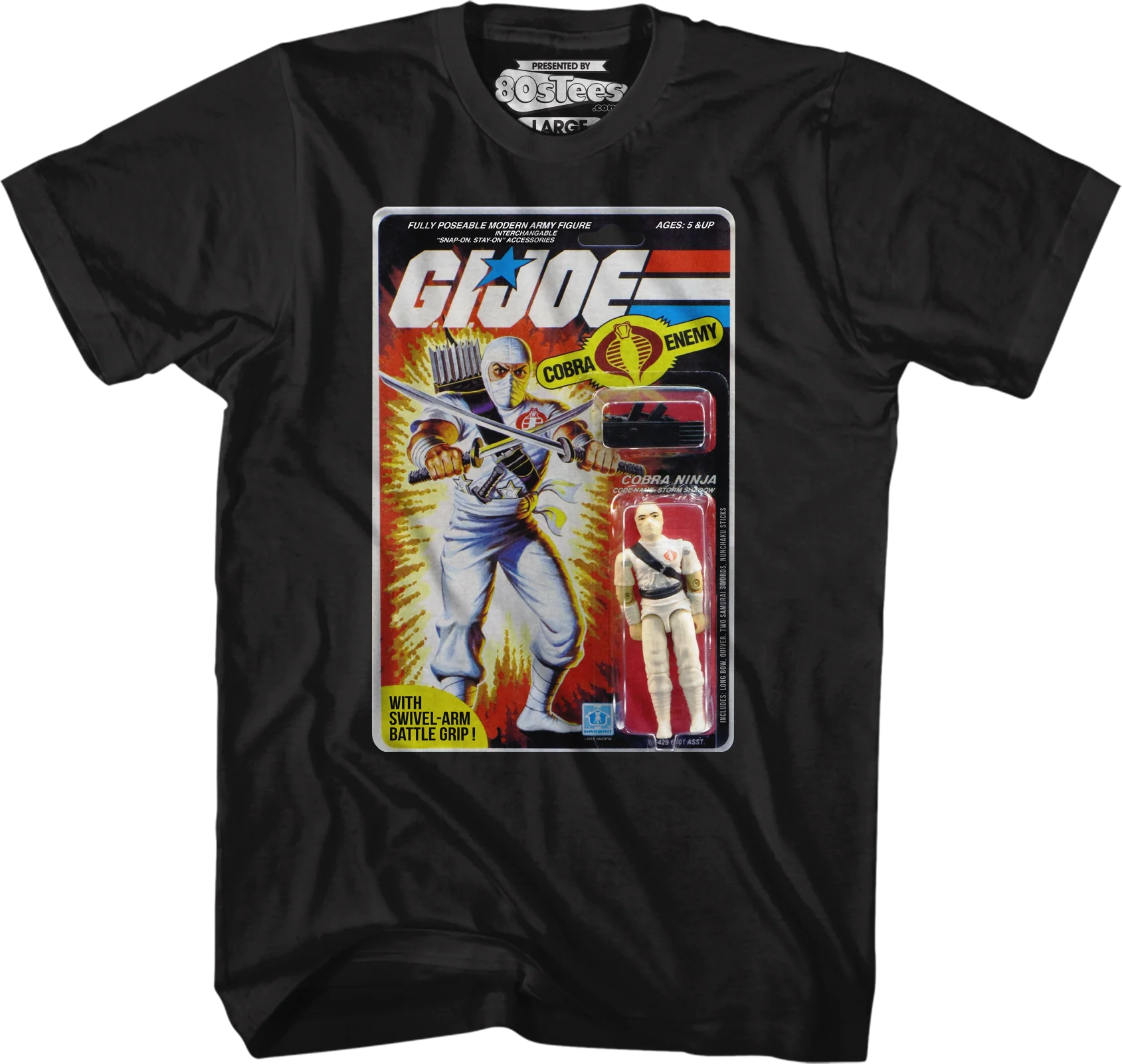 Storm Shadow Figure Box Art GI Joe T-Shirt