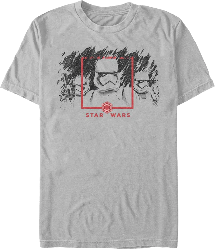 Stormtroopers Sketch Star Wars T-Shirt
