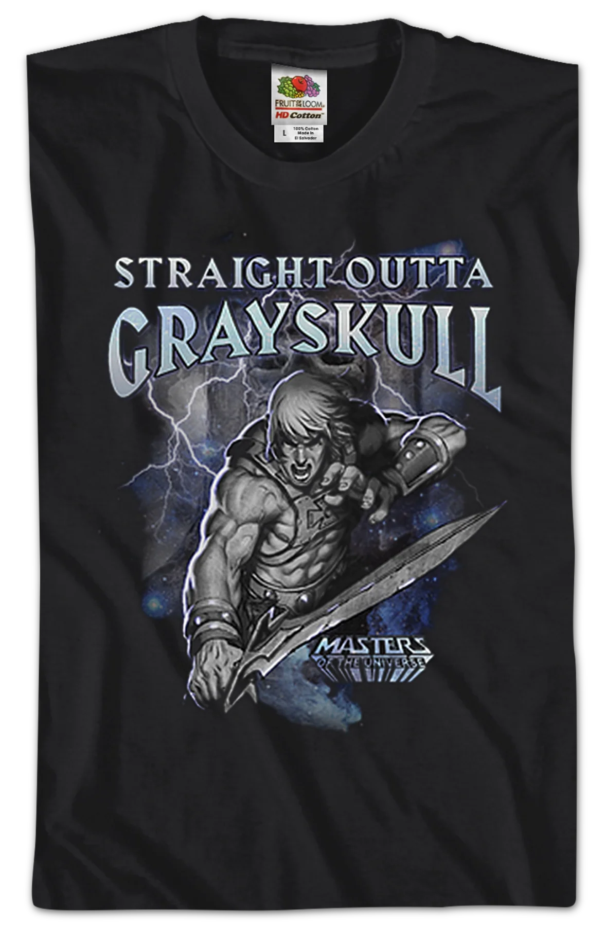 Straight Outta Grayskull Masters of the Universe T-Shirt - Image 2