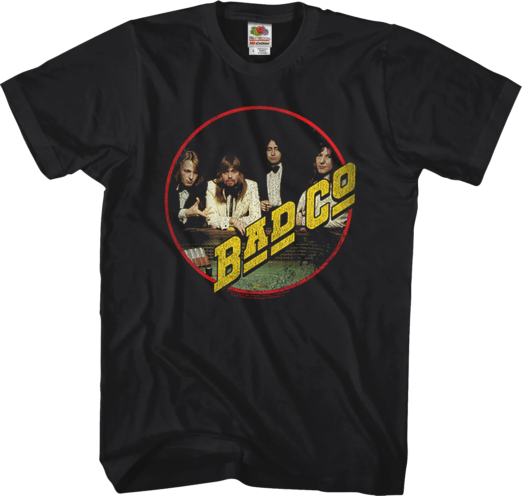 Straight Shooter Vinyl Jacket Sleeve Bad Company T-Shirt