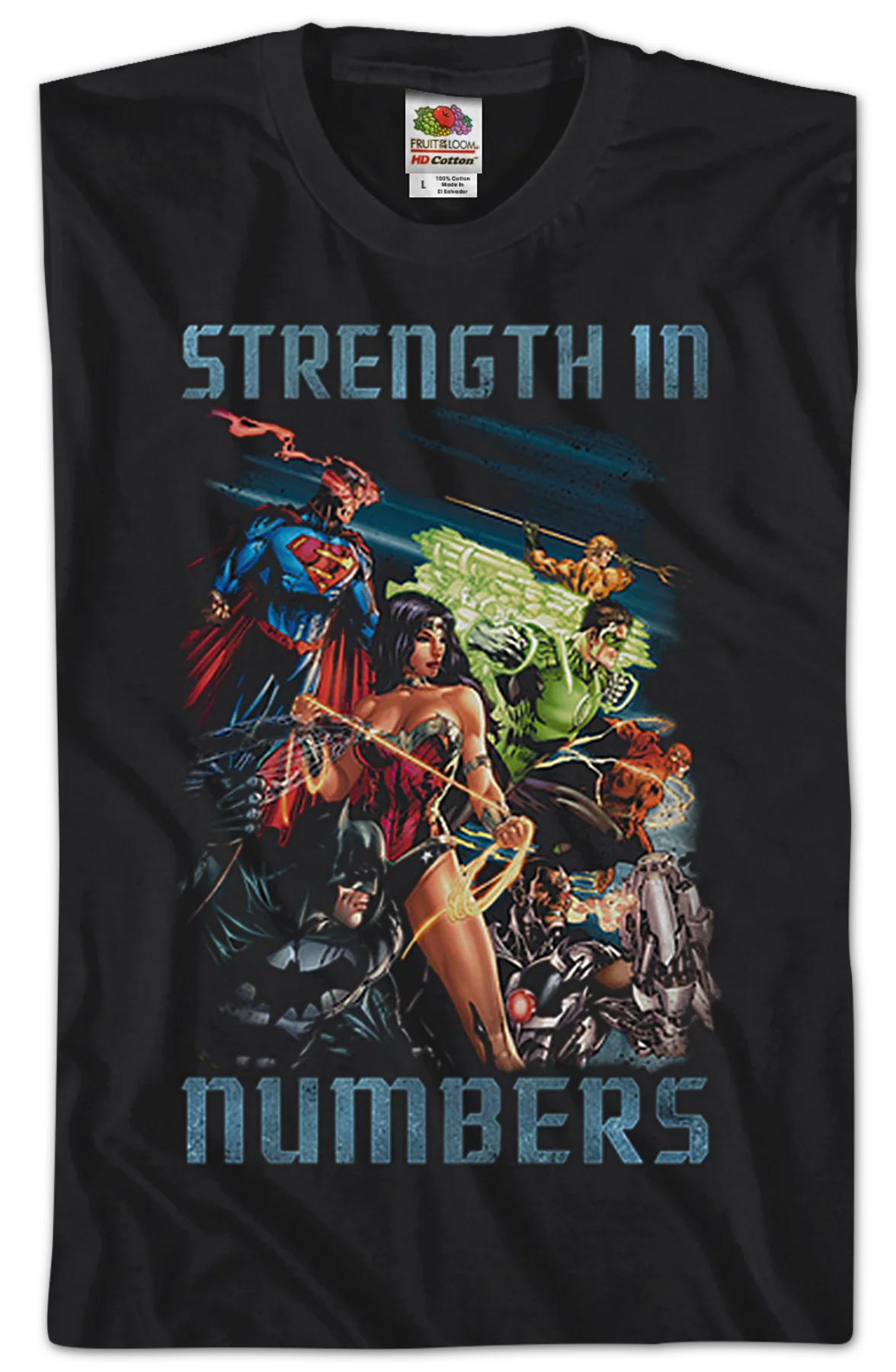 Strength In Numbers Justice League T-Shirt - Image 2