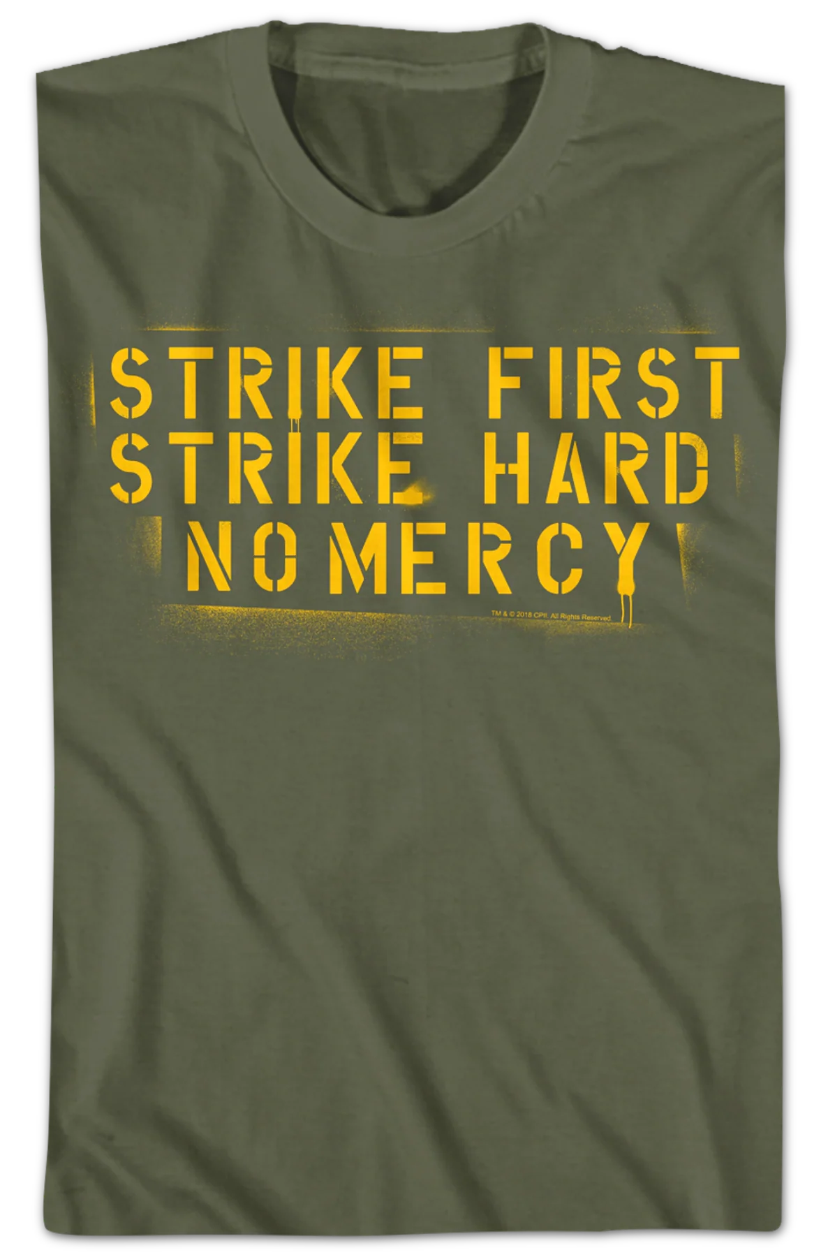 Strike First Strike Hard No Mercy Karate Kid Shirt - Image 2