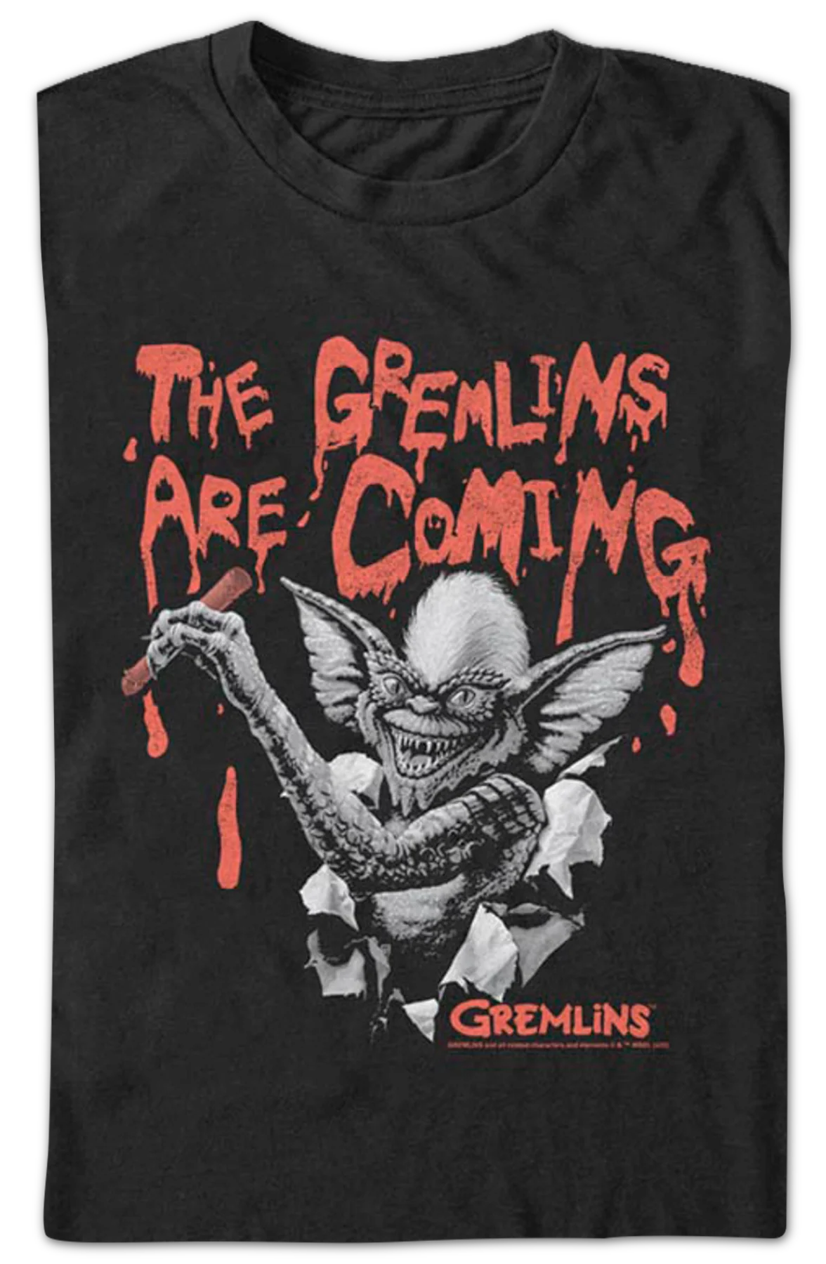 Stripe Poster Gremlins T-Shirt - Image 2