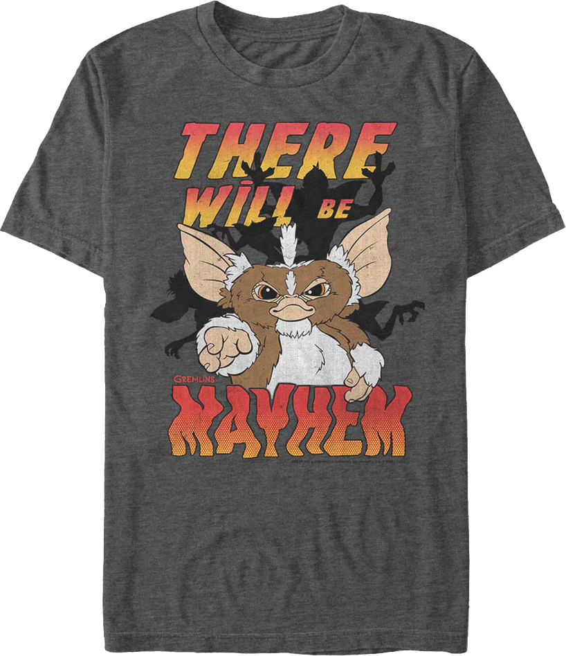 Stripe There Will Be Mayhem Gremlins T-Shirt