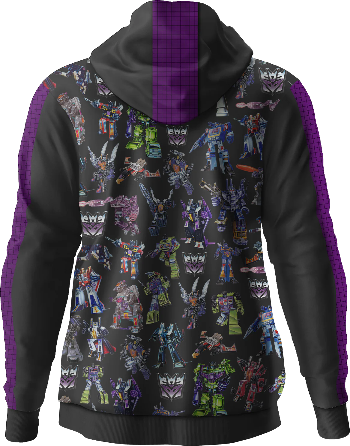 Striped Decepticons Transformers Hoodie - Image 2