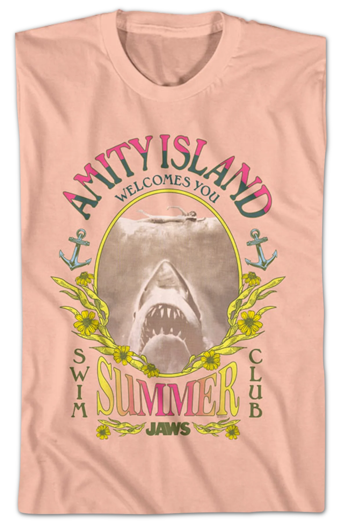 Summer Swim Club Jaws T-Shirt - Image 2