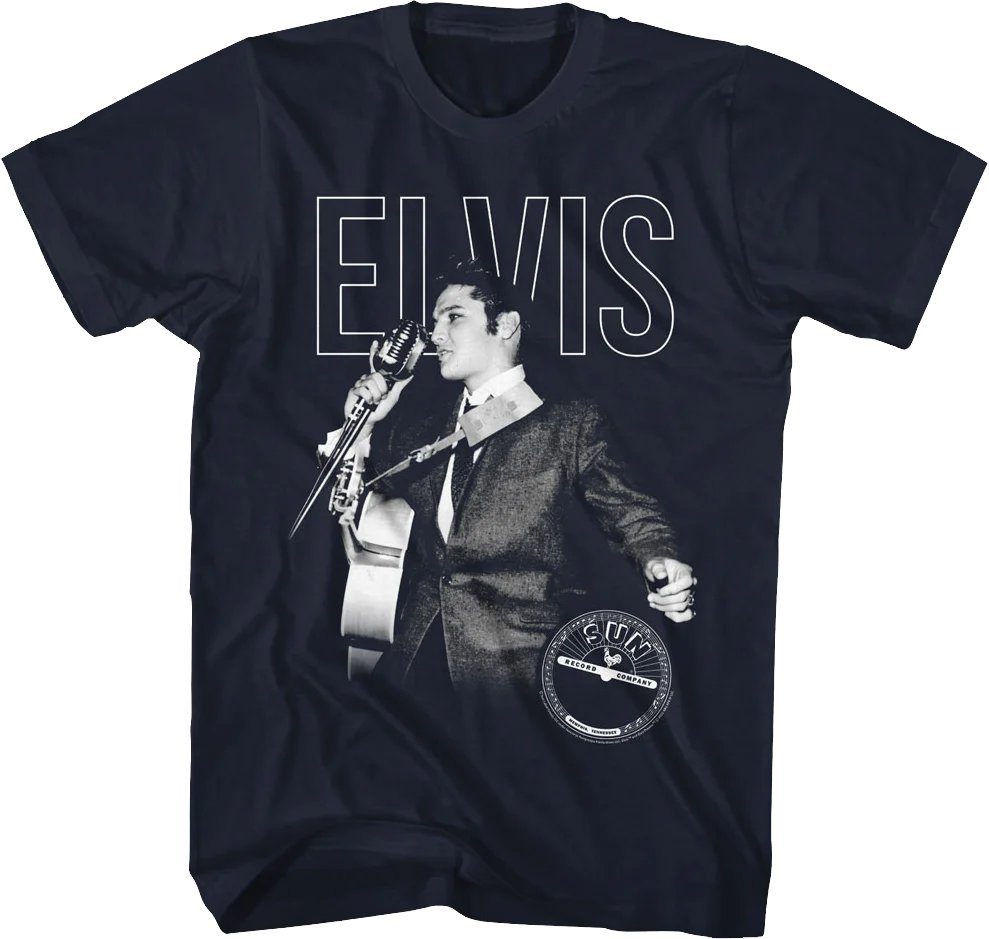 Sun Records Microphone Elvis Presley T-Shirt