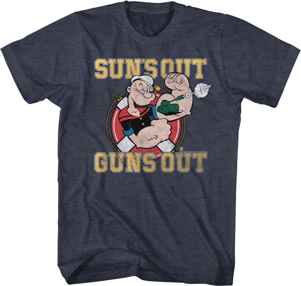 Sun's Out Guns Out Popeye T-Shirt
