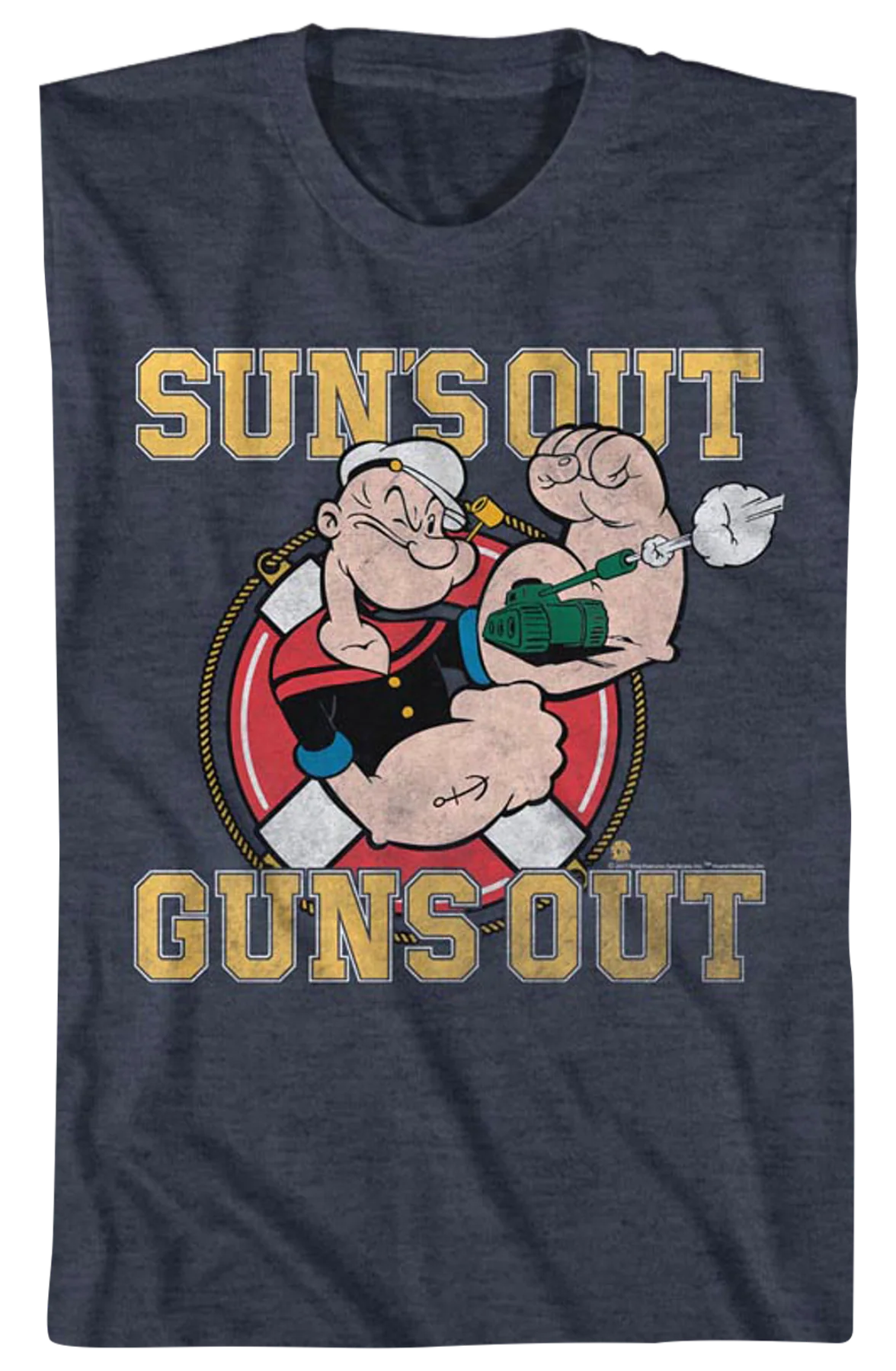 Sun's Out Guns Out Popeye T-Shirt - Image 2
