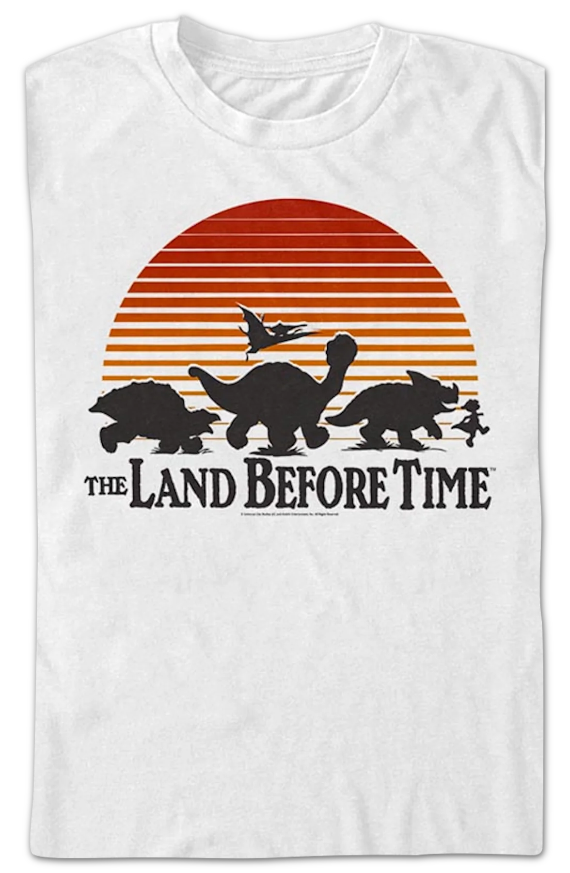 Sunset Silhouette Land Before Time T-Shirt - Image 2