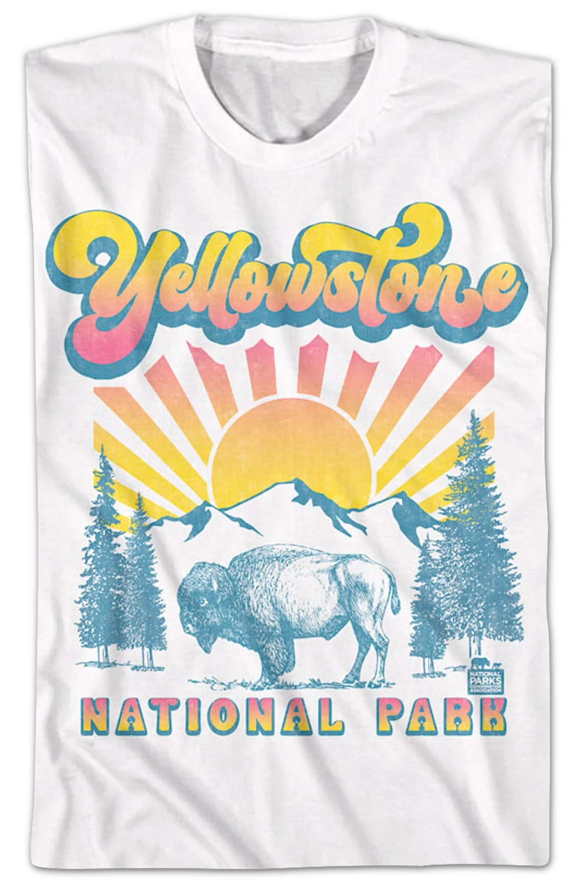 Sunset Yellowstone National Park T-Shirt - Image 2