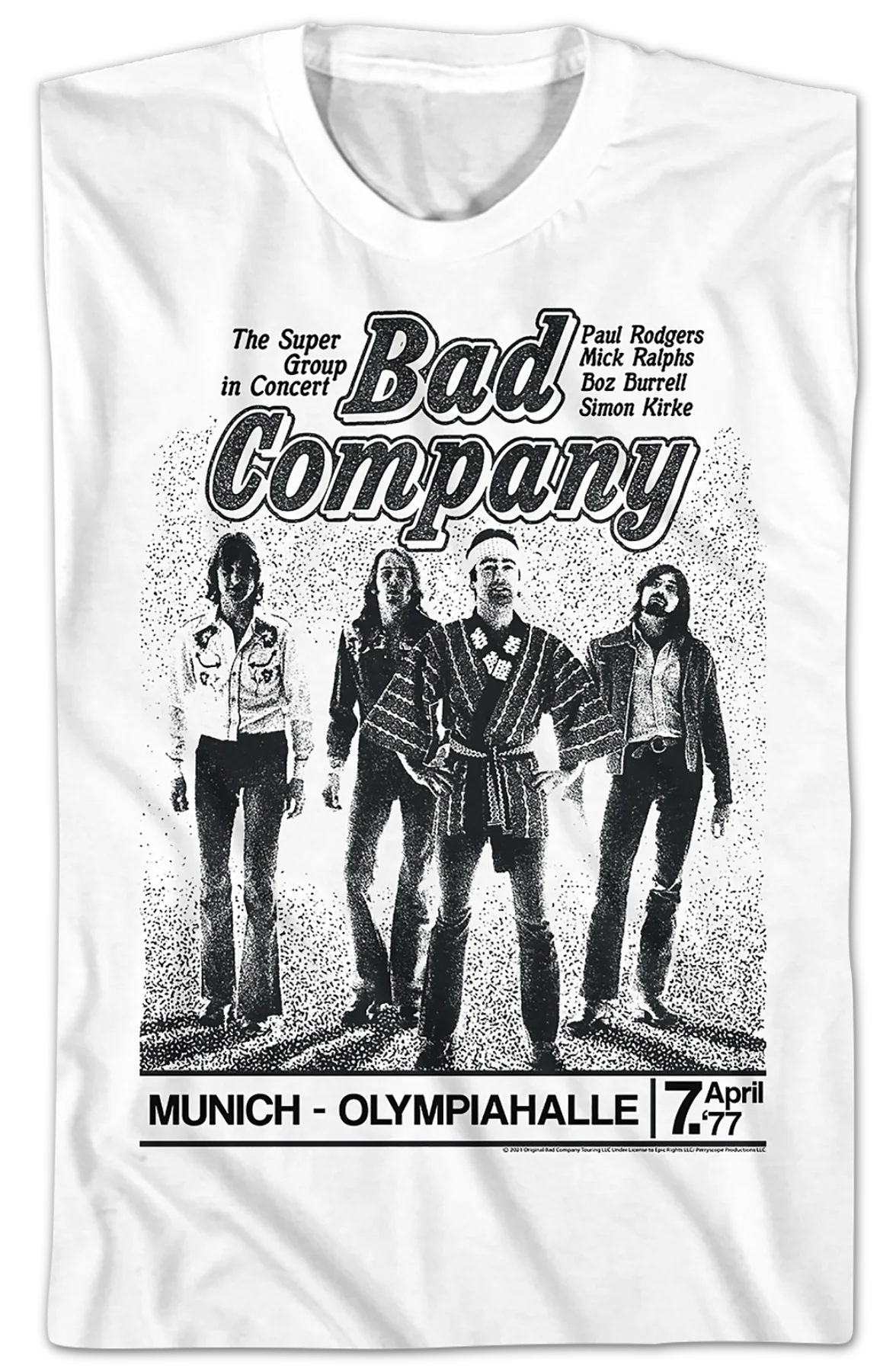 Super Group in Concert Bad Company T-Shirt - Image 2
