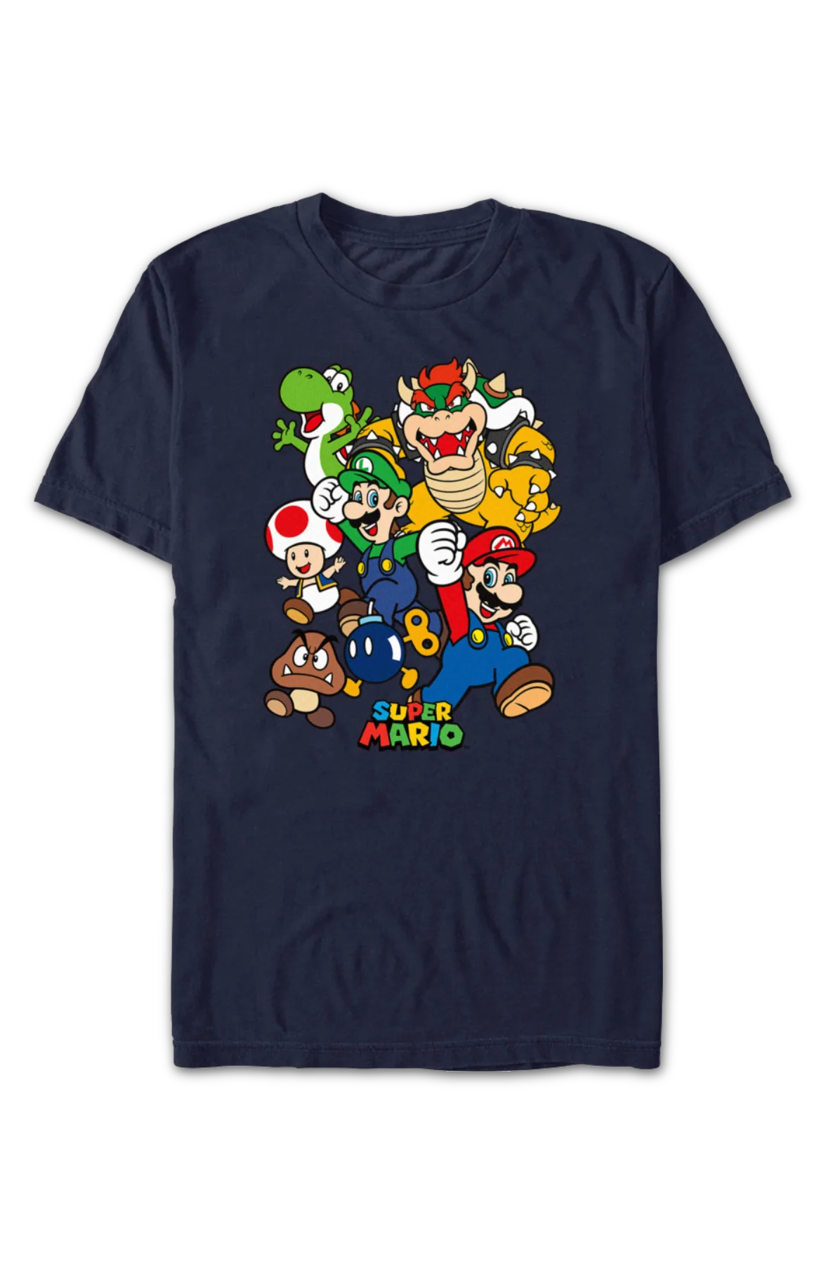 Super Mario Bros. Character Collage Nintendo T-Shirt - Image 2