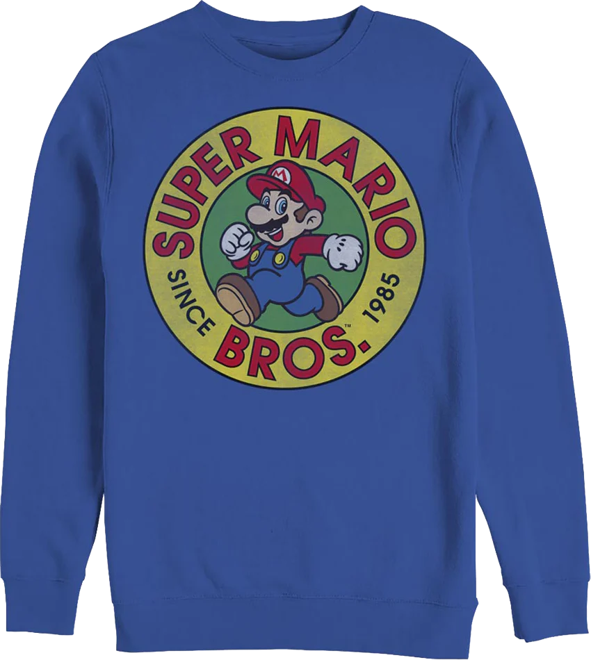 Super Mario Bros. Since 1985 Nintendo Sweatshirt
