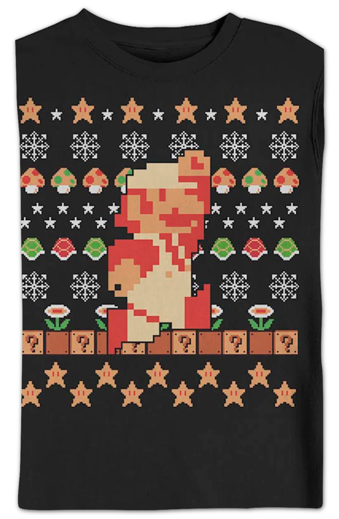 Super Mario Faux Ugly Christmas Sweater Nintendo Sweatshirt - Image 2
