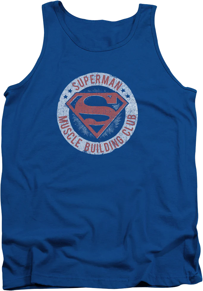 Superman Muscle Building Club Tank Top