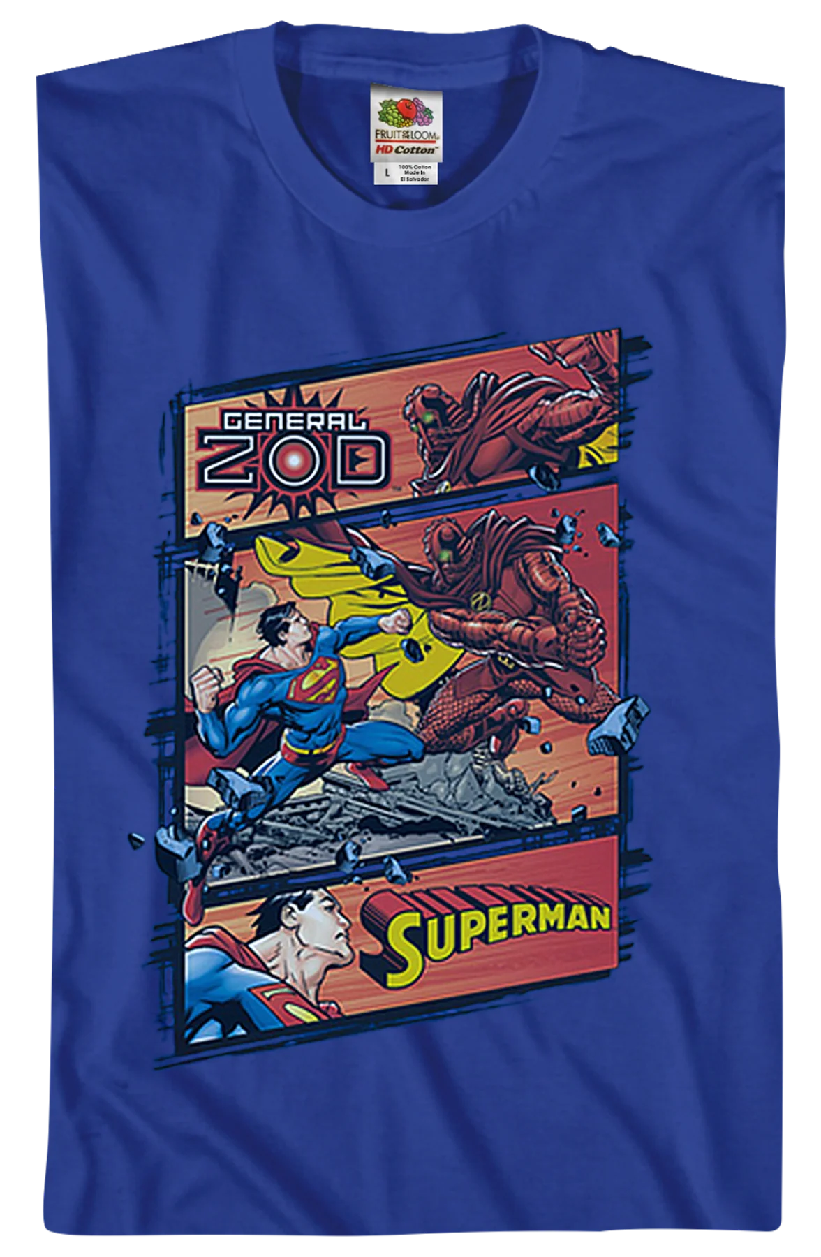 Superman vs General Zod DC Comics T-Shirt - Image 2