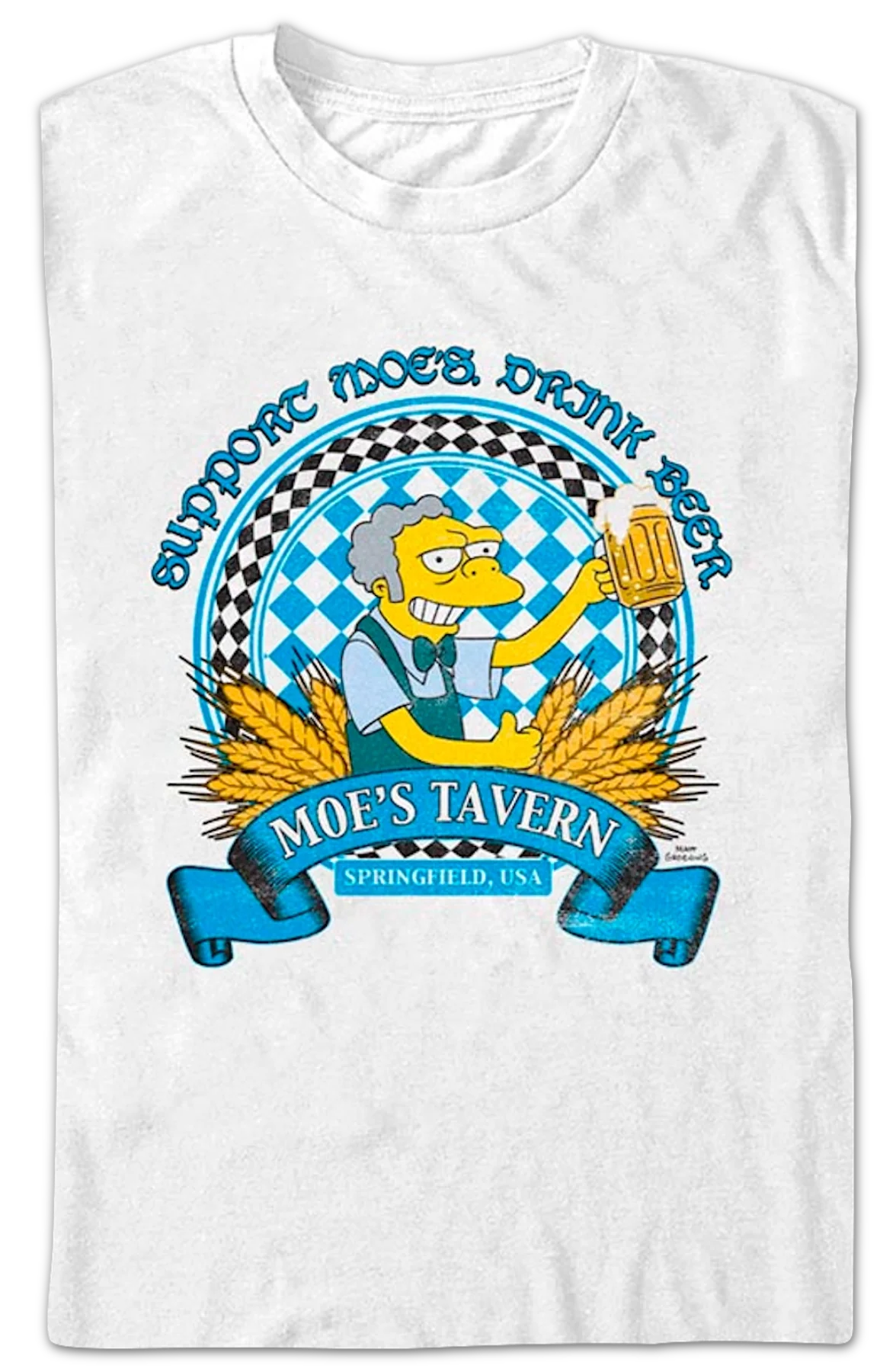 Support Moe's Tavern The Simpsons T-Shirt - Image 2