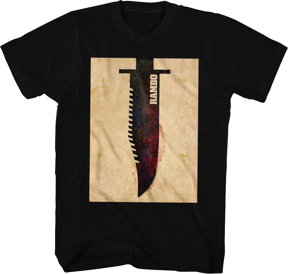 Survival Knife Rambo T-Shirt