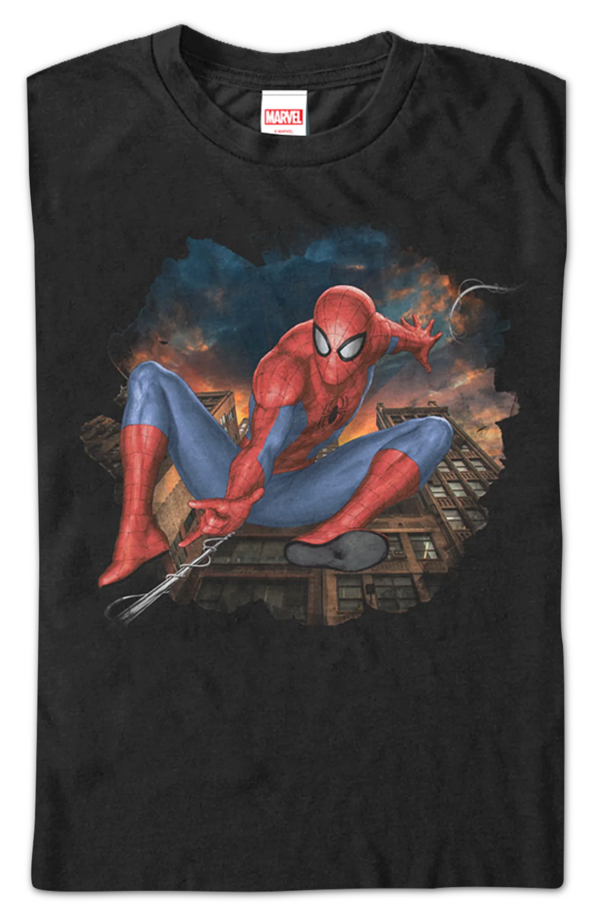 Swinging Into Action Spider-Man T-Shirt - Image 2
