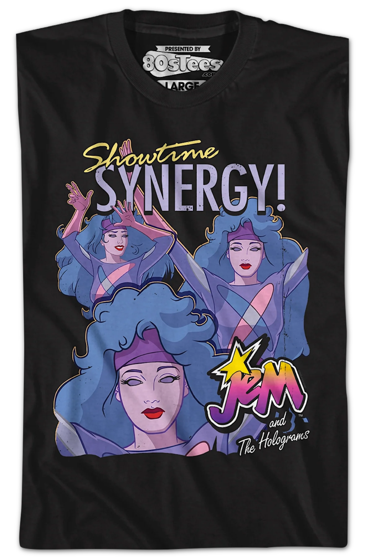 Syngergy Collage Jem And The Holograms T-Shirt - Image 2