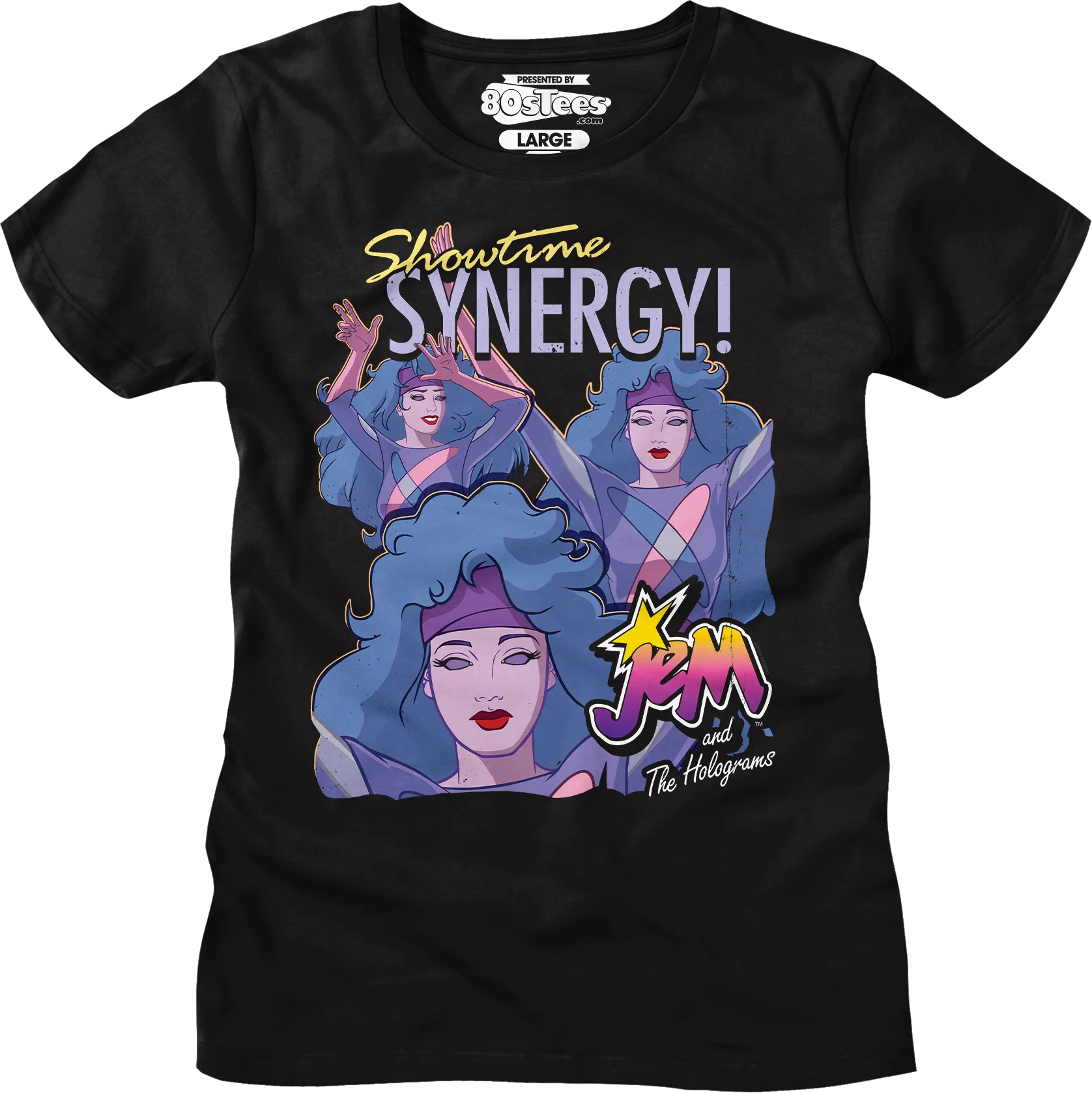 Syngergy Collage Jem And The Holograms T-Shirt - Image 8