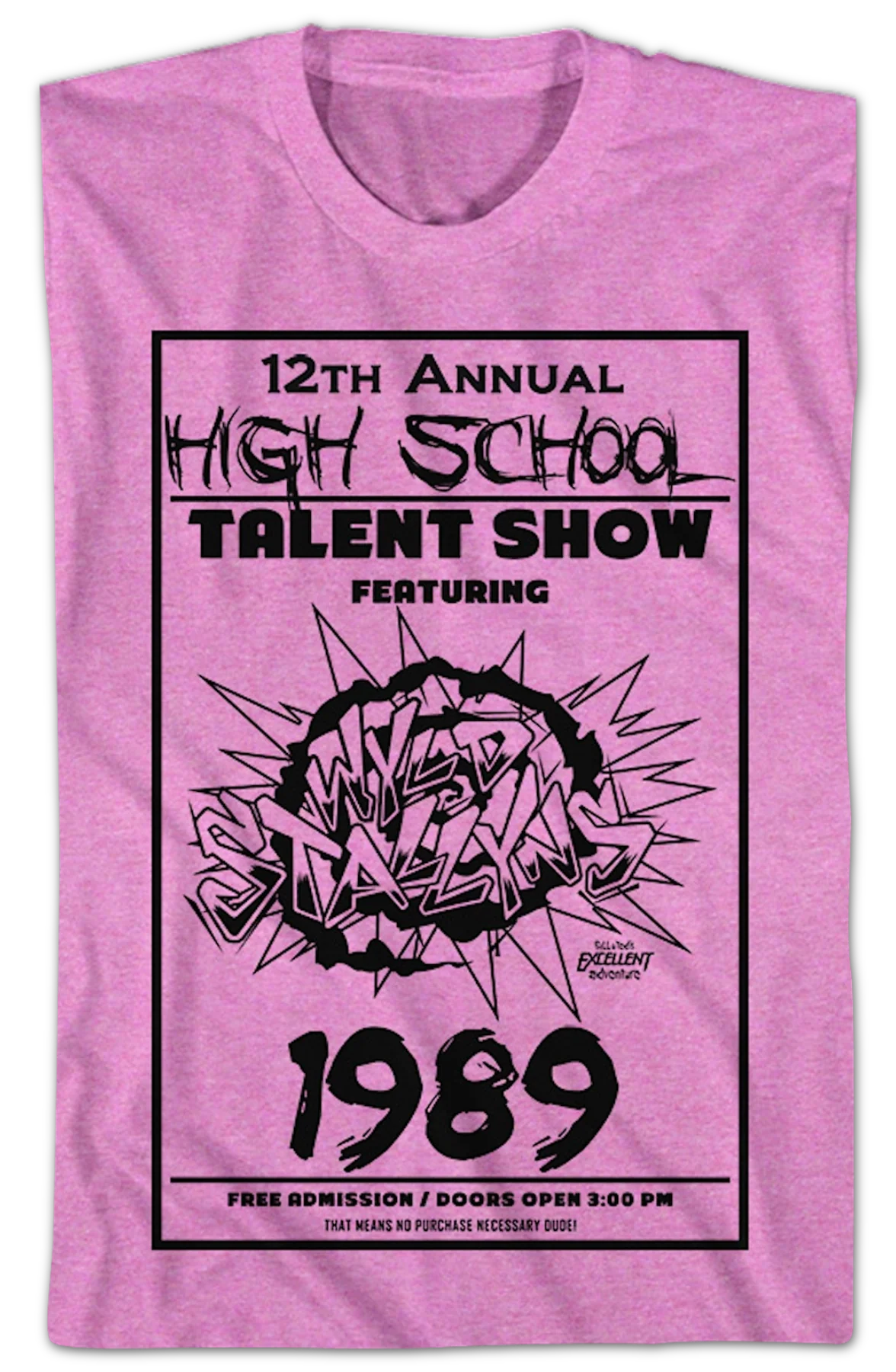 Talent Show Bill and Ted's Excellent Adventure T-Shirt - Image 2