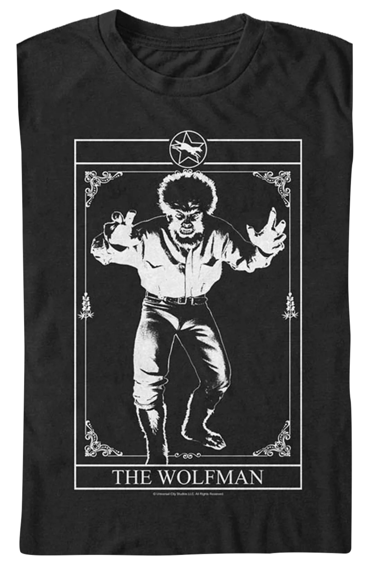 Tarot Card Wolf Man T-Shirt - Image 2