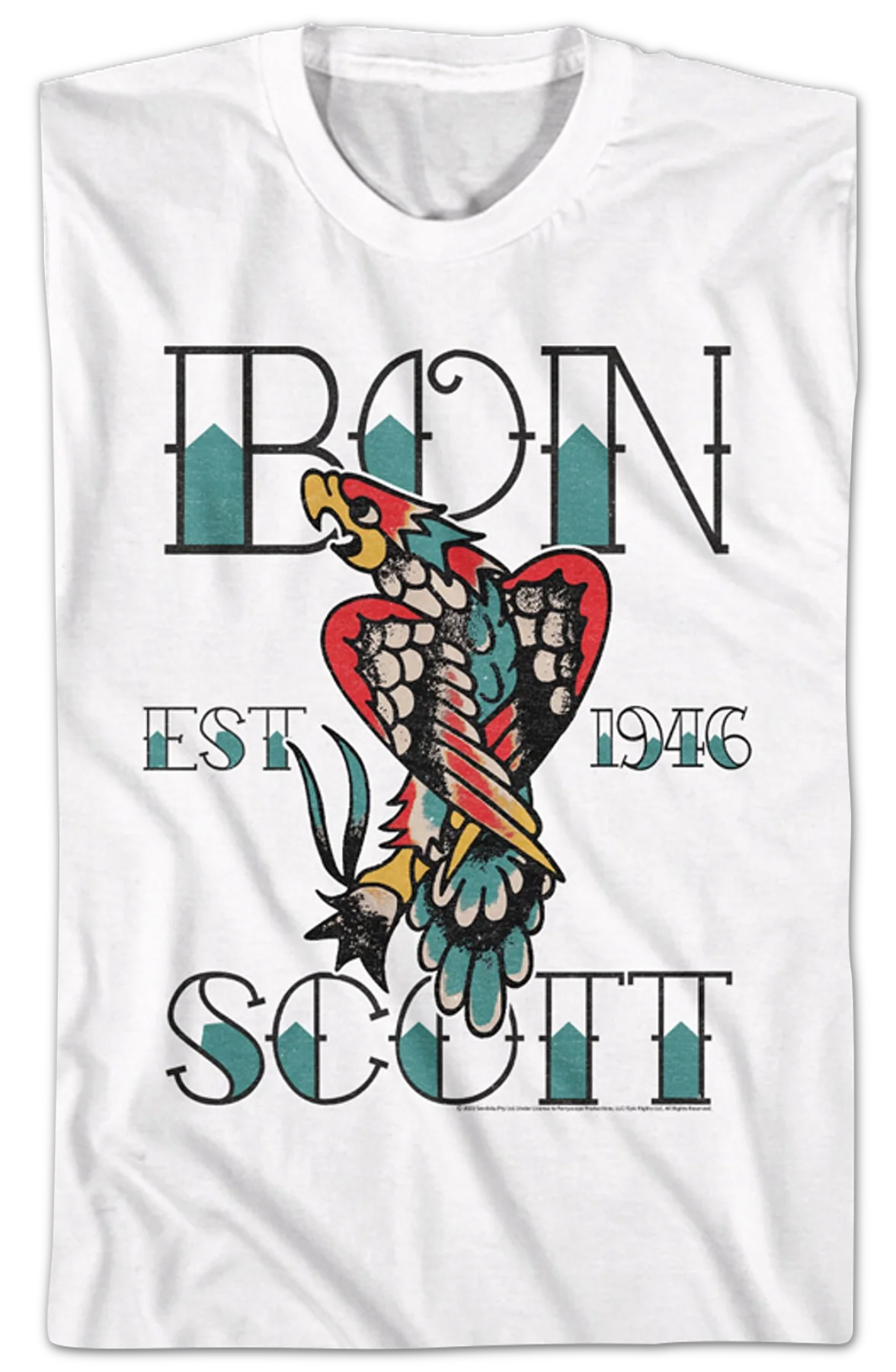 Tattoo Bon Scott T-Shirt - Image 2