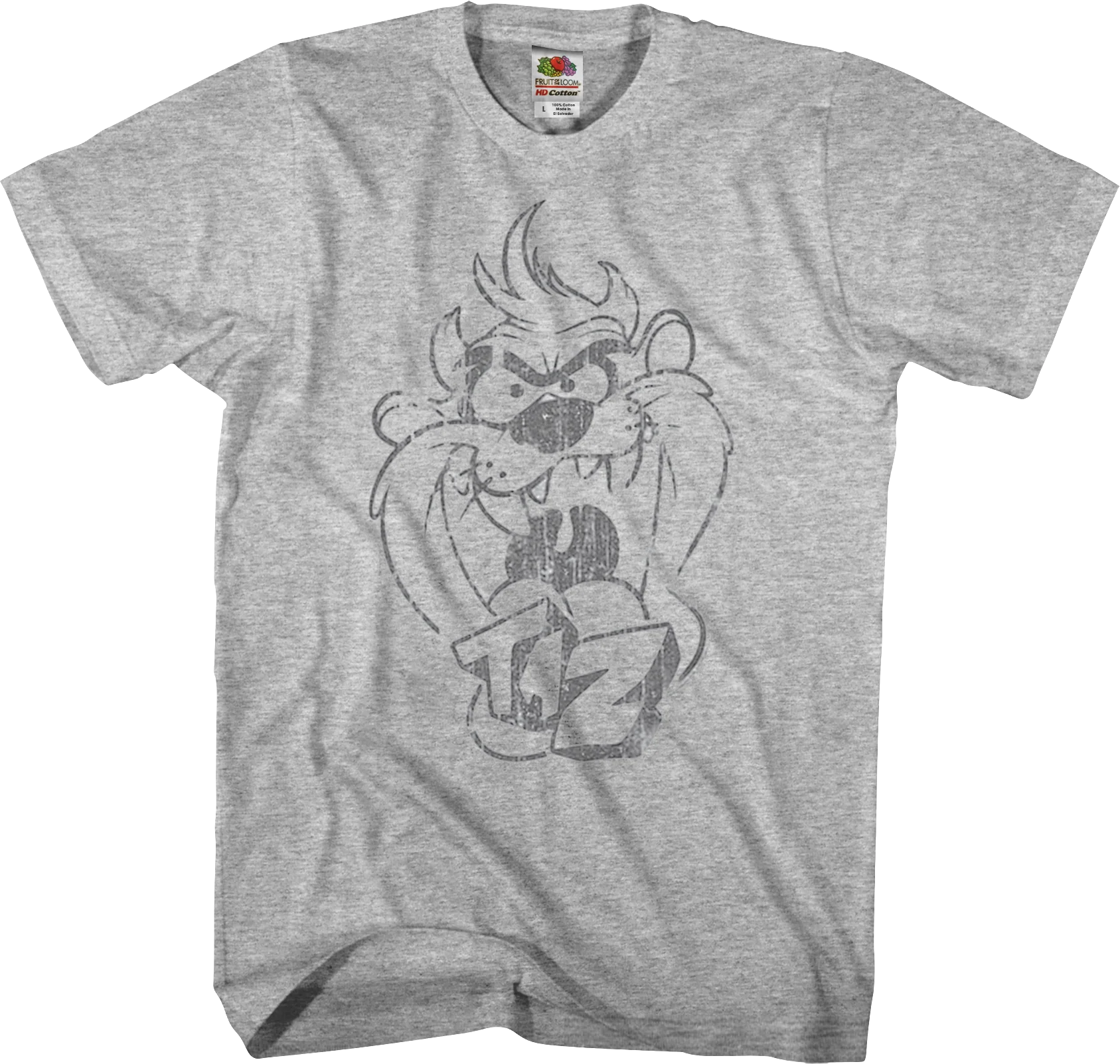 Taz Sketch Looney Tunes T-Shirt