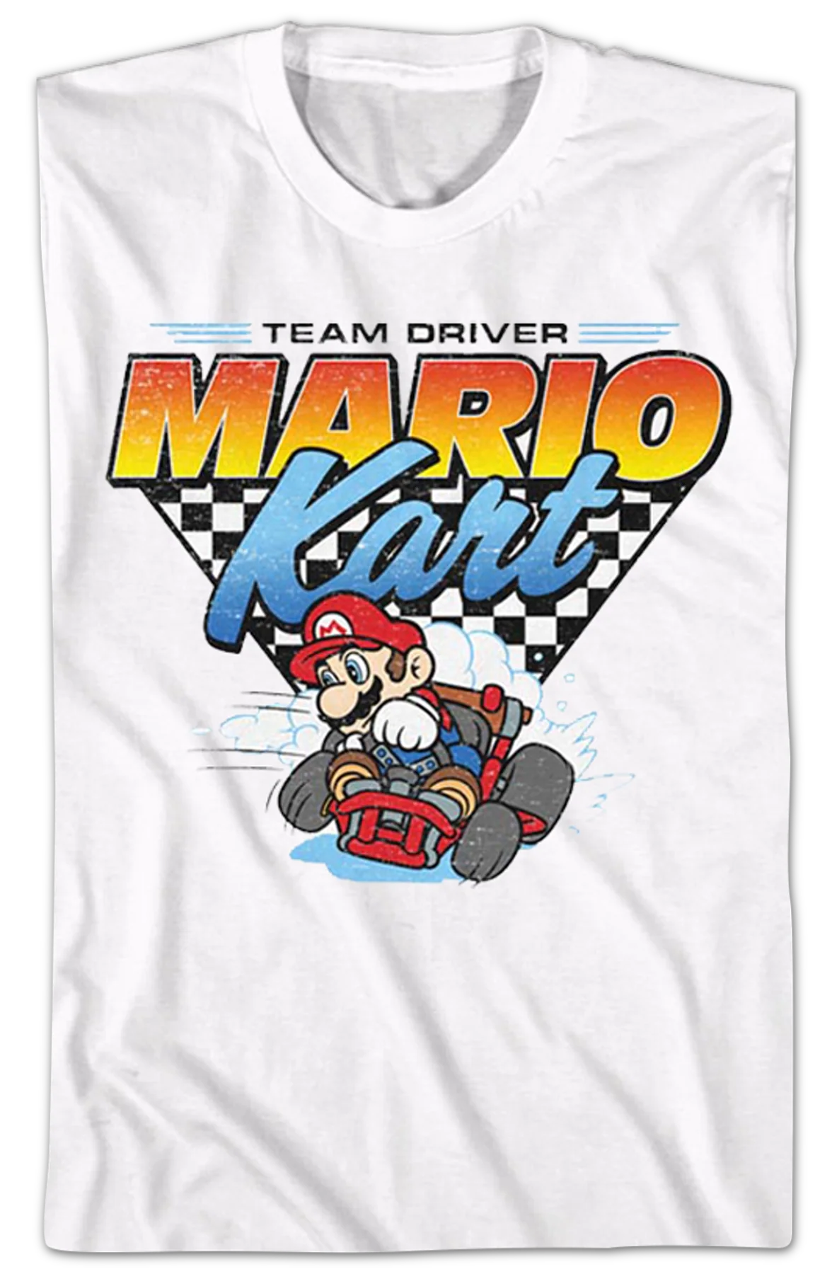 Team Driver Mario Kart Nintendo T-Shirt - Image 2