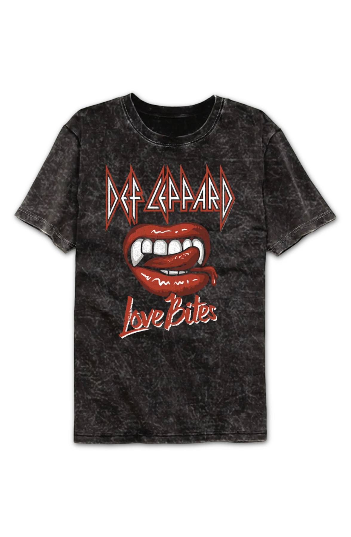 Teeth Love Bites Def Leppard Mineral Wash T-Shirt - Image 2