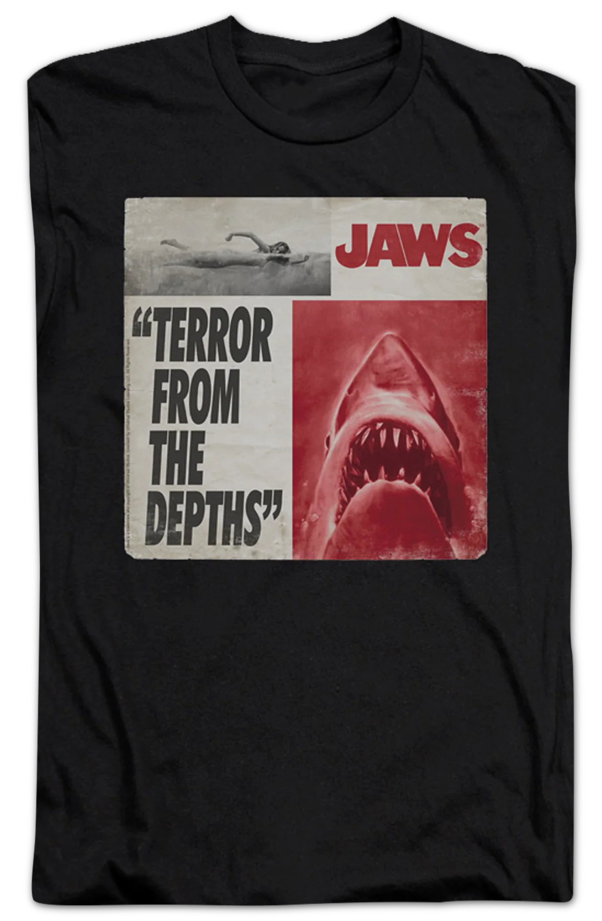 Terror From The Depths Jaws T-Shirt - Image 2