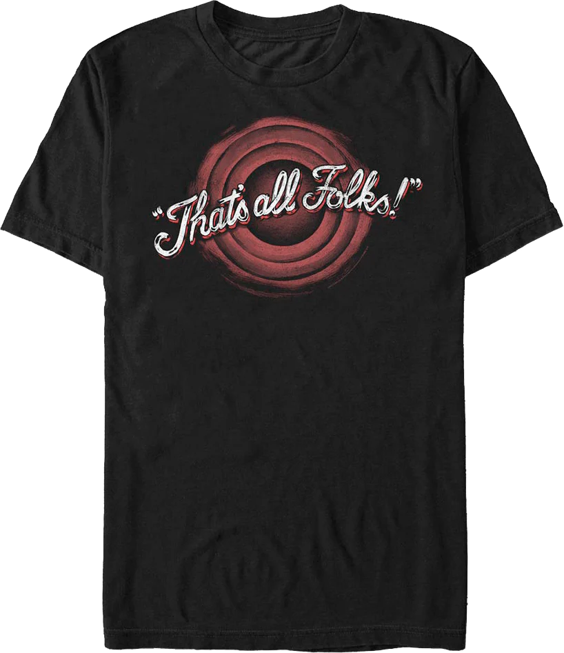 That's All Folks Looney Tunes T-Shirt