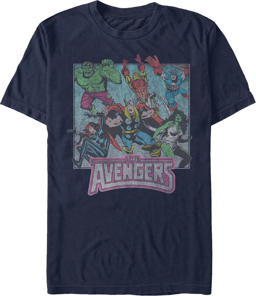The Avengers Earth's Mightiest Heroes Marvel Comics T-Shirt