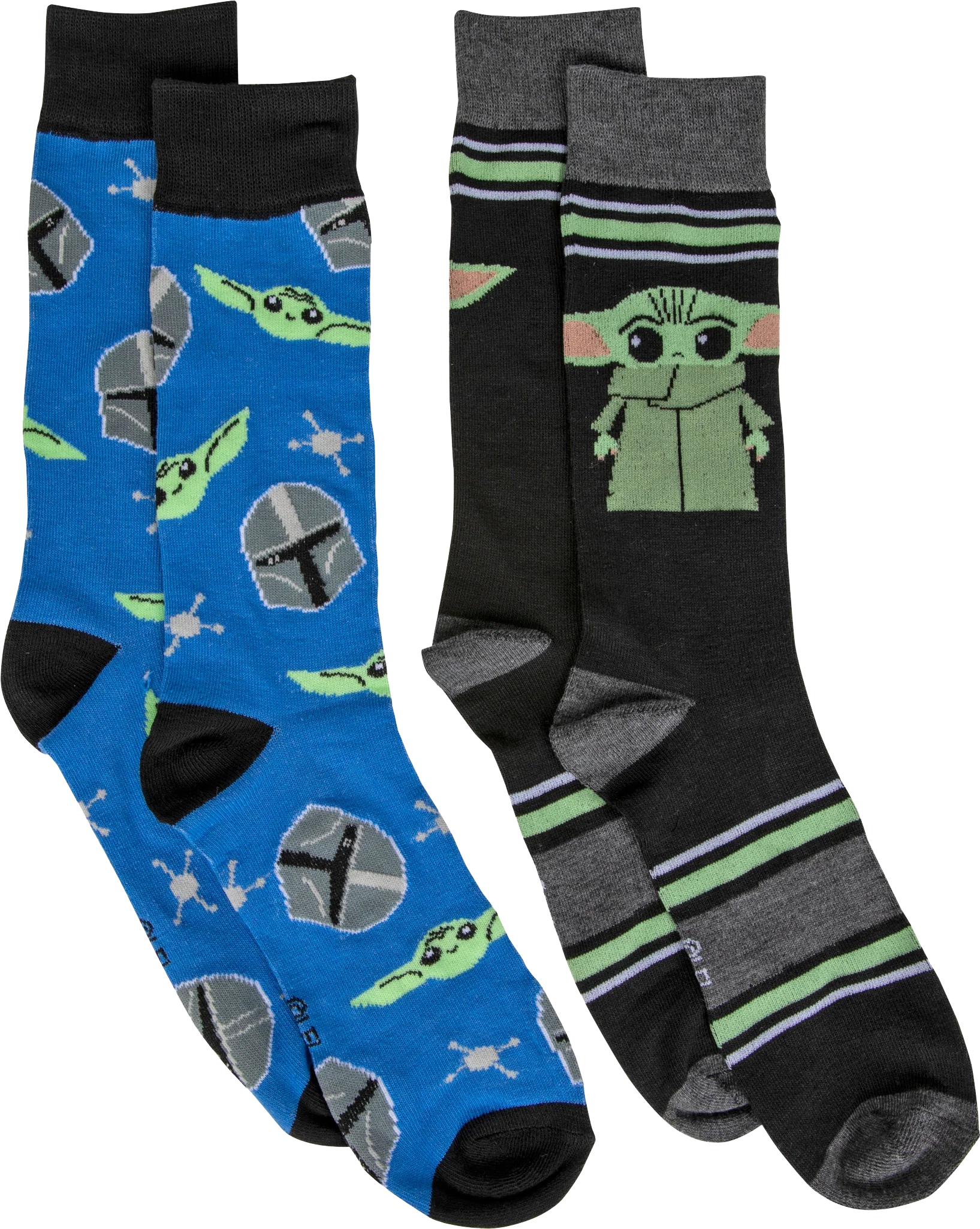 The Child Alone and The Child With Mandalorian 2-Pack Star Wars Socks