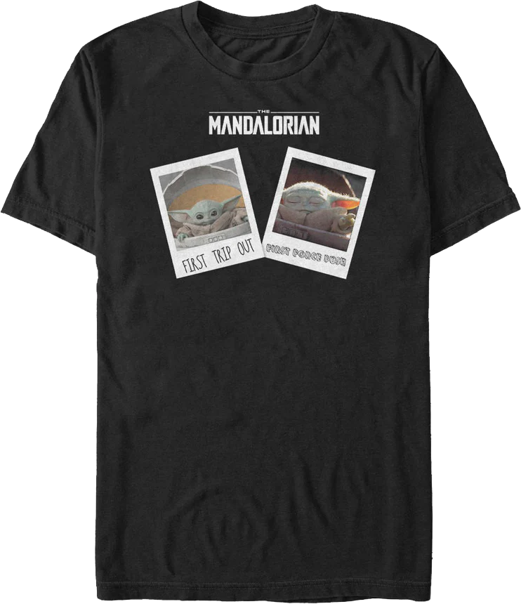 The Child Polaroids Star Wars The Mandalorian T-Shirt