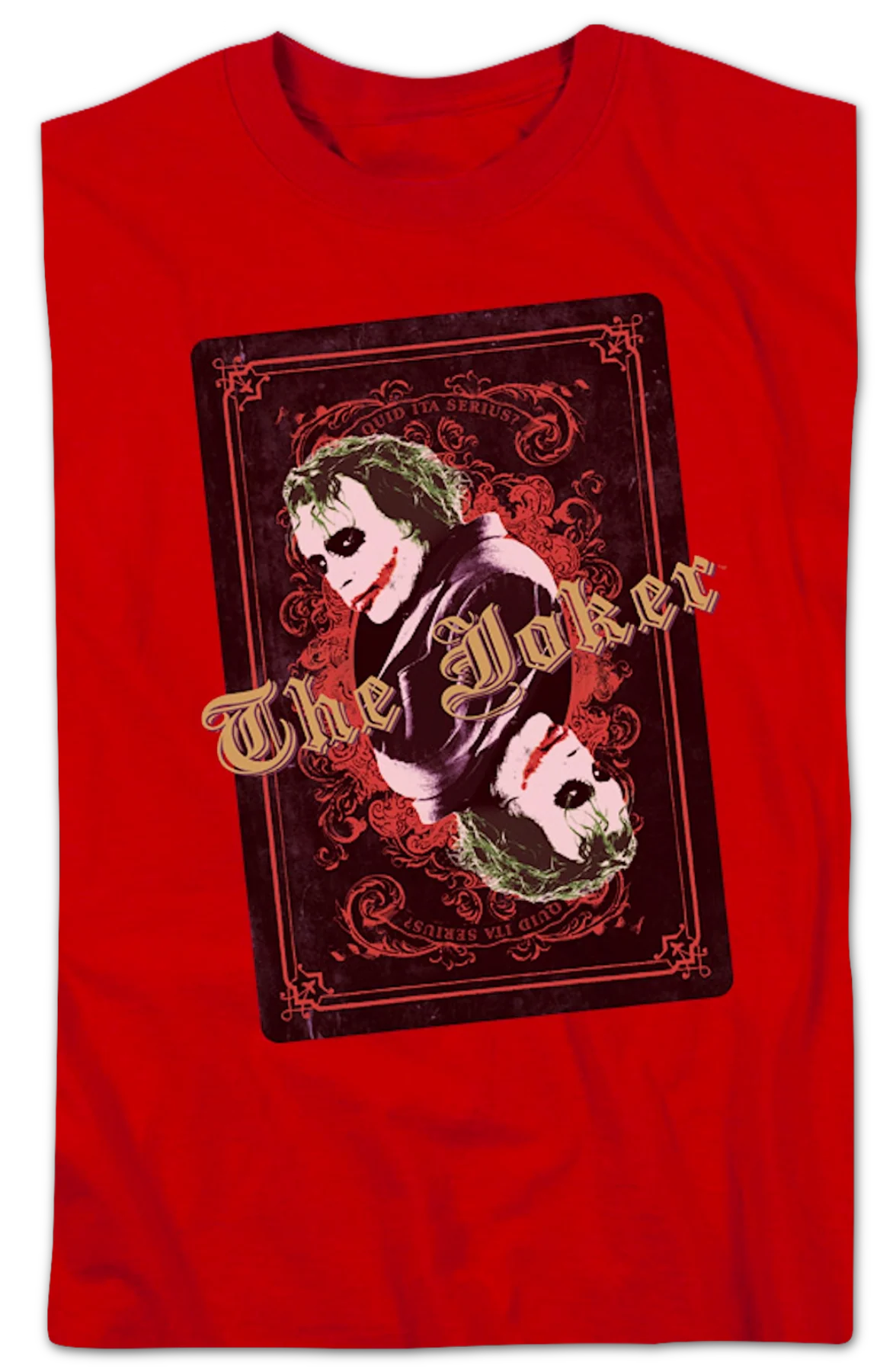 The Dark Knight The Joker Playing Card DC Comics T-Shirt - Image 2