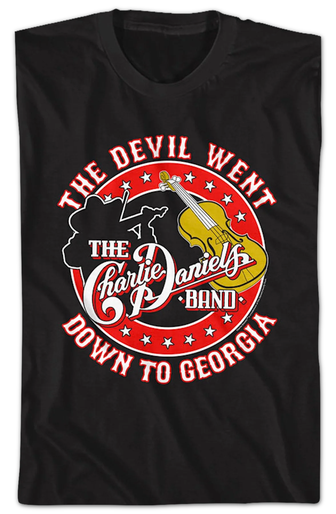The Devil Went Down To Georgia Charlie Daniels T-Shirt - Image 2