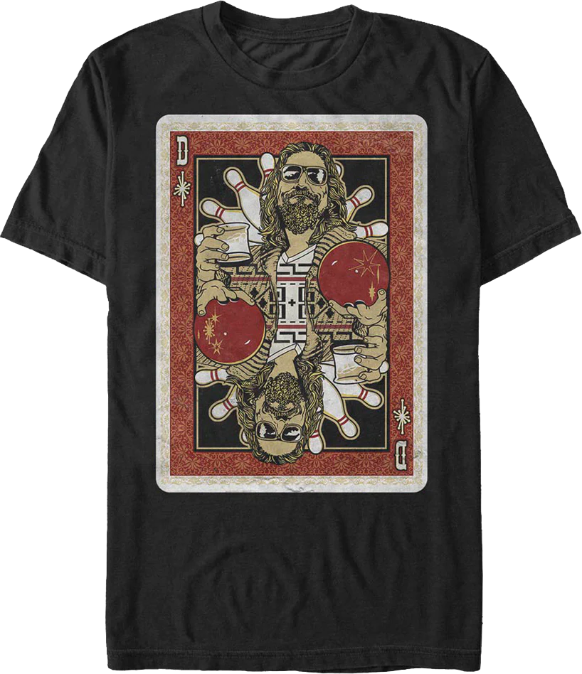 The Dude Playing Card Big Lebowski T-Shirt