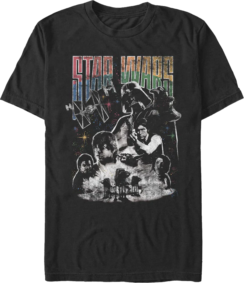 The Empire Strikes Back Collage Poster Star Wars T-Shirt