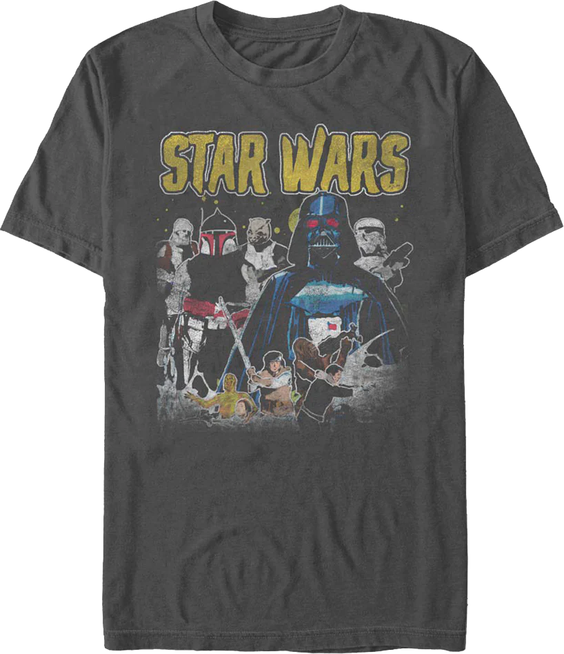 The Empire Strikes Back Collage Star Wars T-Shirt