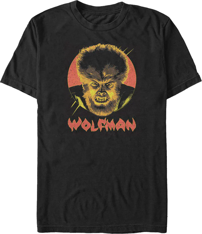 The Face Of Fear Wolf Man T-Shirt