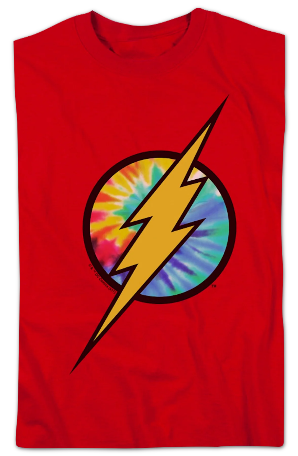 The Flash Tie Dye Logo DC Comics T-Shirt - Image 2