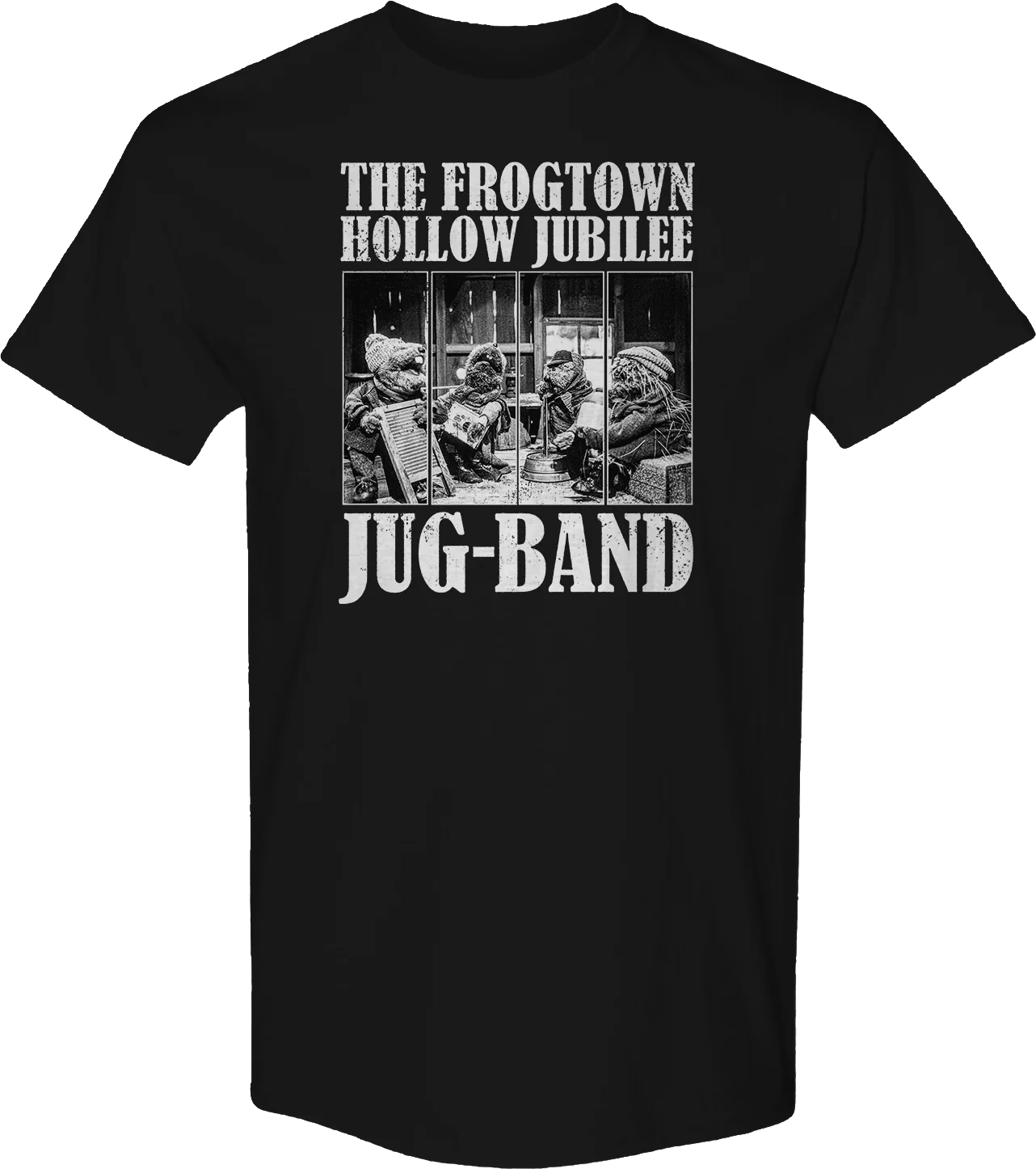 The Frogtown Hollow Jubilee Jug-Band Emmet Otter T-Shirt